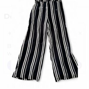 NWT live to be spoiled Striped Black and White Pants
